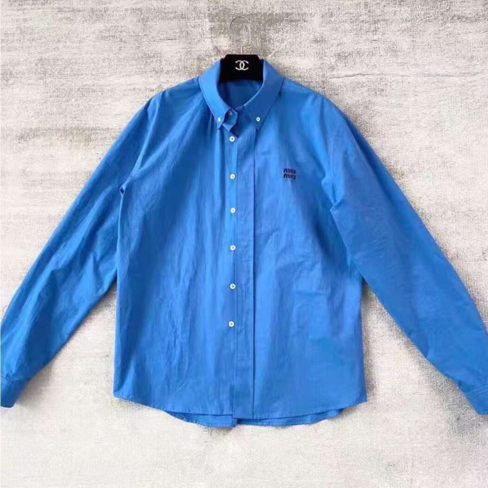 Miu Miu Blue Men's Shirt